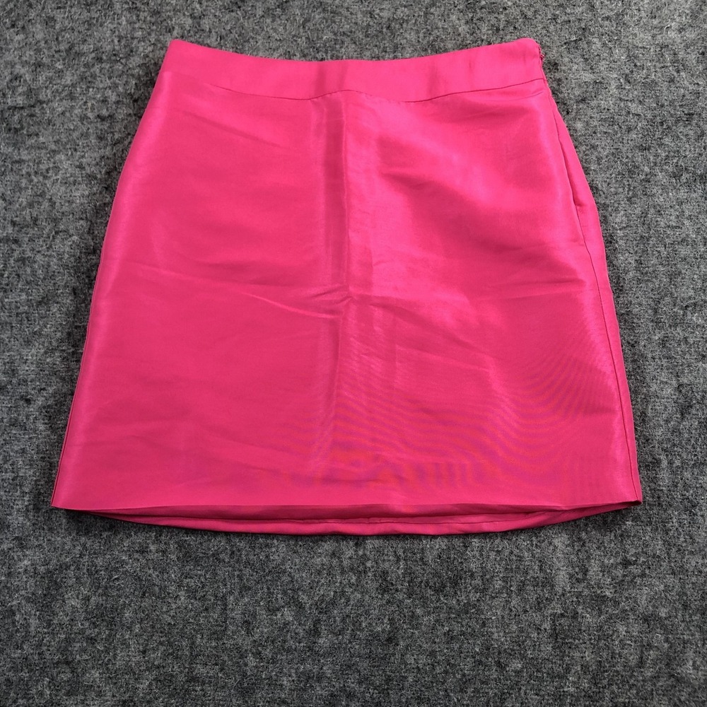 Kate Spade New York Target Skirt Womens 4 Pink Satin Mini Pencil Lined